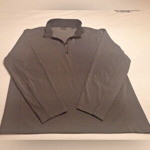 Dunning Golf Performance Stretch Quarter 1/4 Zip Black Pullover Mens Large